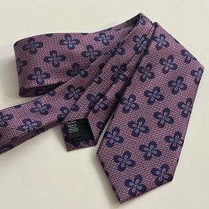 NORDSTROM MEN’S SHOP Tie - Purple Flower Pattern